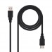 Cabo USB 2.0 Nanocable, Tipo A/M-A/H, Preto, 1,8m Cabo USB 2.0 Nanocable, Tipo A/M-A/H, Preto, 1,8m