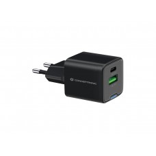 Conceptronic Cargador 2port 20w,1xusb-C,1xusb-A 1.5m Sw Conceptronic Cargador 2port 20w,1xusb-C,1xusb-A 1.5m Sw