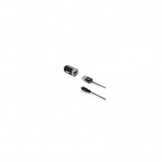Carregador de Carro Celly CCUSBMICRO: USB, MicroUSB, 2400mA, Preto/Prata