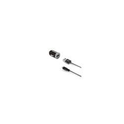 Carregador de Carro Celly CCUSBMICRO: USB, MicroUSB, 2400mA, Preto/Prata Carregador de Carro Celly CCUSBMICRO: USB, MicroUSB, 2400mA, Preto/Prata