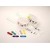 Kit de Presilhas para Pulseiras Zebra - Amarelo