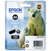 Epson Tinteiro Preto Foto Série 26 Urso Polar Tinta Claria Premium (c/alarme RF+AM)