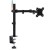 Kensington SmartFit Ergo Single Extended Monitor Arm - Kit de montagem - braço ajustável - para Monitor - aço com pintura em pó - preto - tamanho de tela: até 34