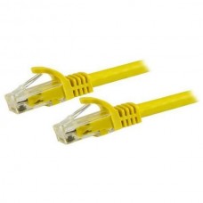 StarTech.com 1m CAT6 Ethernet Cable, 10 Gigabit Snagless RJ45 650MHz 100W PoE Patch Cord, CAT 6 10GbE UTP Network Cable w/Strain Relief, Yellow, Fluke Tested/Wiring is UL Certified/TIA - Category 6 - 24AWG (N6PATC1MYL) - Cabo patch - RJ-45 (M) para R