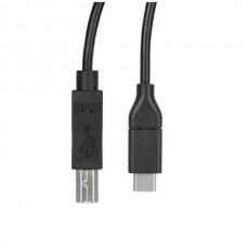 StarTech.com USB C to USB B Printer Cable - 1.6 ft / 0.5m - USB C Printer Cable - USB C to USB B Cable - USB Type C to Type B (USB2CB50CM) - Cabo USB - 24 pin USB-C (M) para USB Tipo B (M) - Thunderbolt 3 / USB 2.0 - 50 cm - preto