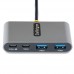 StarTech.com 4-Port USB-C Hub with 100W Power Delivery Pass-Through Charging, 2x USB-A + 2x USB-C, 5Gbps, USBC Hub w/ 1ft (30cm) Long Cable, Portable Laptop USB Type-C to USB-A/C Hub - 5G2A2CPDB-USB-C-HUB