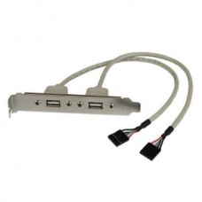 Cabo Startech USB 2.0 Fêmea para IDC Fêmea USBPLATE 0,29cm Cinzento Cabo Startech USB 2.0 Fêmea para IDC Fêmea USBPLATE 0,29cm Cinzento