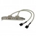 Cabo Startech USB 2.0 Fêmea para IDC Fêmea USBPLATE 0,29cm Cinzento Cabo Startech USB 2.0 Fêmea para IDC Fêmea USBPLATE 0,29cm Cinzento