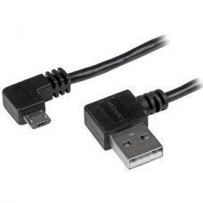 Cabo StarTech USB 2.0 Micro-USB, 2m, Angulado, Preto Cabo StarTech USB 2.0 Micro-USB, 2m, Angulado, Preto