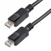 StarTech.com 3m Certified DisplayPort 1.2 Cable M/M with Latches DP 4k - Cabo DisplayPort - DisplayPort (M) para DisplayPort (M) - 3 m - travada, moldado - preto