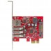 StarTech.com 3 Port PCI Express USB 3.0 Card + Gigabit Ethernet - Fits Standard & Low-Profile PCs - UASP Supported - Optional SATA Power (PEXUSB3S3GE) - Adaptador de rede / USB - PCIe 2.0 baixo perfil - USB 3.0 x 3 + 1000Base-T x 1
