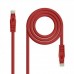 Cabo Nanocable RJ45 Cat.6A UTP LSZH, 2m, AWG24, Vermelho