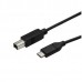 StarTech.com USB C to USB B Printer Cable - 1.6 ft / 0.5m - USB C Printer Cable - USB C to USB B Cable - USB Type C to Type B (USB2CB50CM) - Cabo USB - 24 pin USB-C (M) para USB Tipo B (M) - Thunderbolt 3 / USB 2.0 - 50 cm - preto