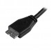 StarTech.com Cabo Micro USB 3.0 Slim - M/M - Micro USB de ângulo para a direita - 0,5 m - Cabo USB - Micro USB Tipo B (M) para USB Tipo A (M) - USB 3.0 - 50 cm - moldado - preto - para P/N: S2510BU33PW, S251BMU3FP, S251BRU33, SLSODDU33B, SM2NGFFMBU33 StarTech.com Cabo Micro USB 3.0 Slim - M/M - Micro USB de ângulo para a direita - 0,5 m - Cabo USB - Micro USB Tipo B (M) para USB Tipo A (M) - USB 3.0 - 50 cm - moldado - preto - para P/N: S2510BU33PW, S251BMU3FP, S251BRU33, SLSODDU33B, SM2NGFFMBU33