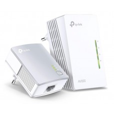 Adaptador Powerline Tplink Wpa4221kit 600mbps Alcance 300m Pack de 2