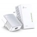 Adaptador Powerline Tplink Wpa4221kit 600mbps Alcance 300m Pack de 2