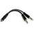 Adaptador Divisor de Auscultadores StarTech.com MUYHSFMM - 4 pinos para 2 x 3 pinos
