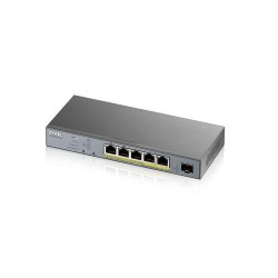 6 Port Managed Cctv Poe Switch Cpnt Long Range 60w 802.3bt