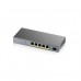 6 Port Managed Cctv Poe Switch Cpnt Long Range 60w 802.3bt